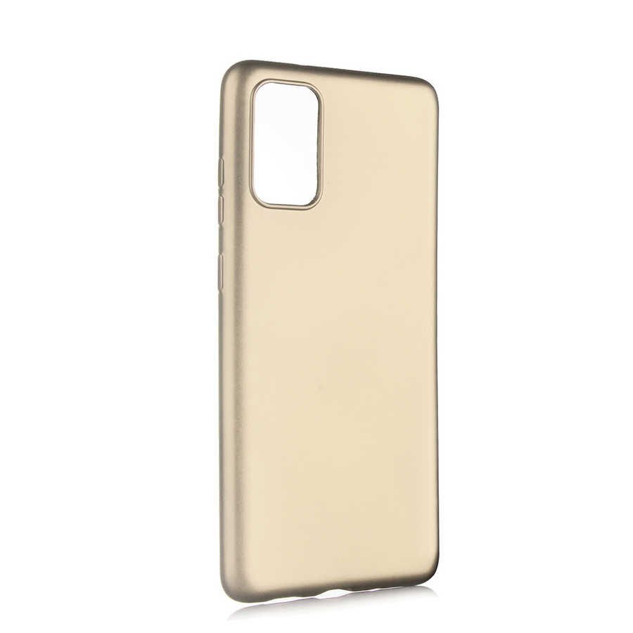 Samsung Galaxy S20 Plus Kılıf Yumuşak Dokulu Soft Esnek İnce Mat Renkli Silikon Kapak (PREMİER) Rose Gold