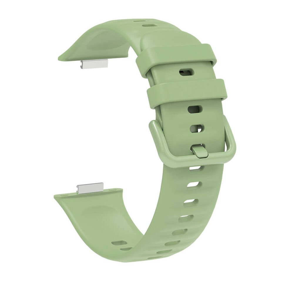 Huawei Watch Fit 3 Band Serisi Kordon Silikon Strap Kayış (Klasik) Beyaz