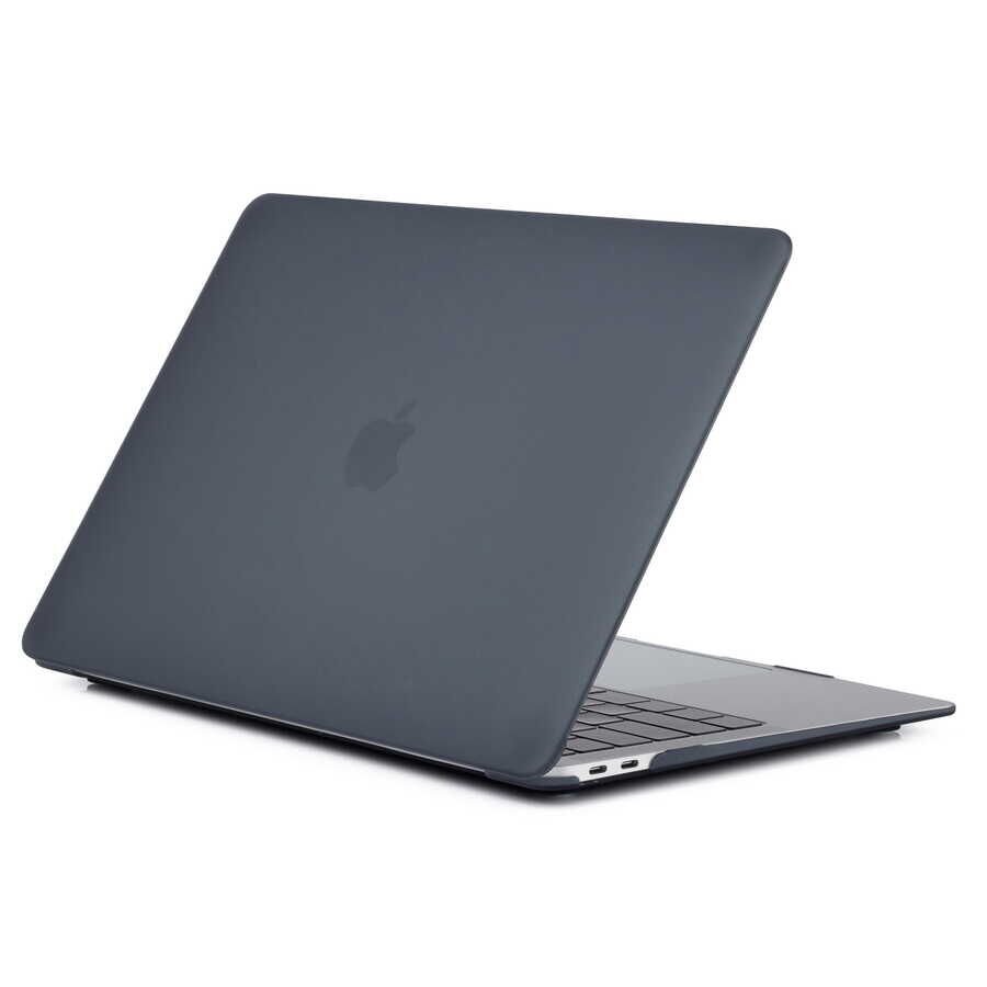 Apple Macbook 13.6 Air 2024 M2 A2681 Şeffaf İnce Koruyucu MSoft Kristal Kapak (z) Siyah