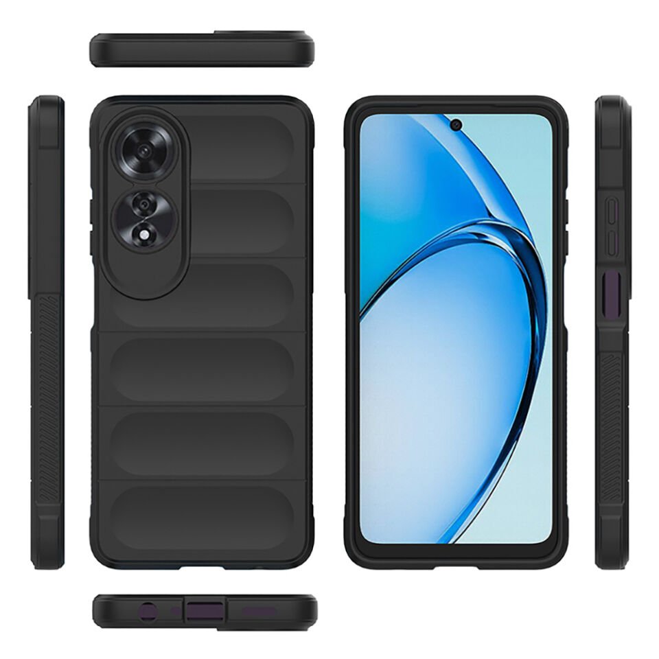 Oppo A60 Kılıf Esnek TPU Oyuklu Arka Yüzey Tasarımlı Zore Etnik Silikon Kapak