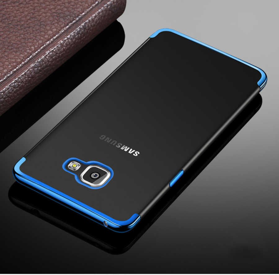 Samsung Galaxy J7 Prime Kılıf Dört Köşe Renkli Lazer Şeffaf Silikon Kapak (GLİTTER) Siyah