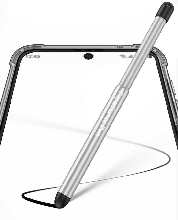 Universal Dokunmatik Çizim Kalemi Ergonomik Dizayn (Pencil 06) Gümüş