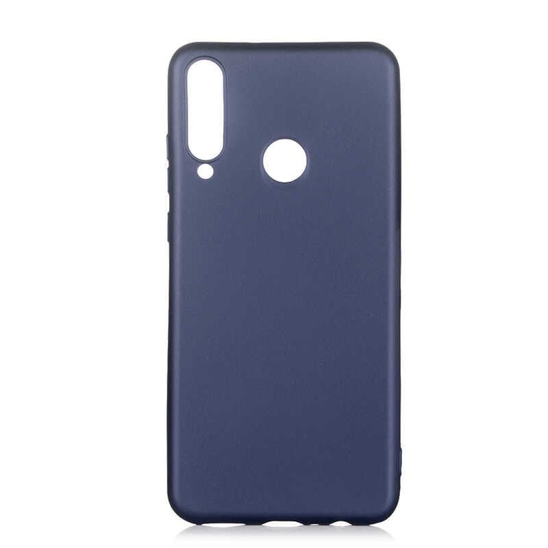 Huawei Y6P Kılıf Yumuşak Dokulu Soft Esnek İnce Mat Renkli Silikon Kapak (PREMİER) Gold