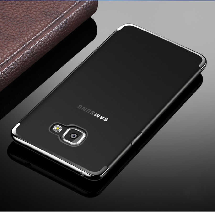 Samsung Galaxy J7 Prime Kılıf Dört Köşe Renkli Lazer Şeffaf Silikon Kapak (GLİTTER) Gri