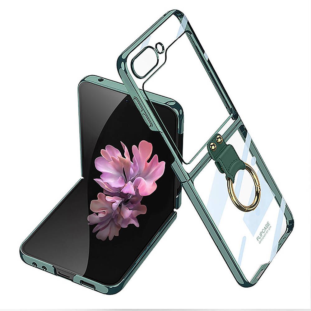 Samsung Galaxy Z Flip 6 Kılıf HEPTEKİLETİŞİM Yüzüklü Kıpta Kapak