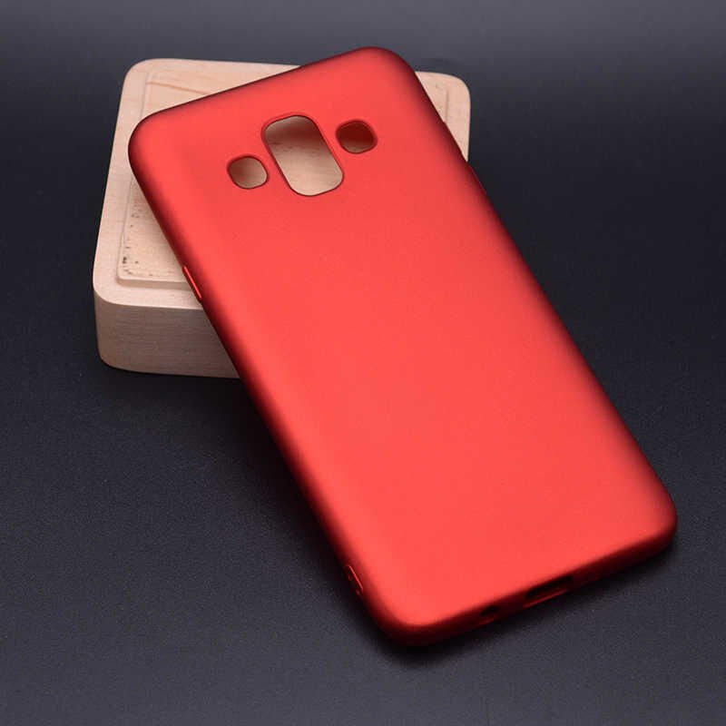 Samsung Galaxy J7 Duo Kılıf Yumuşak Dokulu Soft Esnek İnce Mat Renkli Silikon Kapak (PREMİER) Siyah