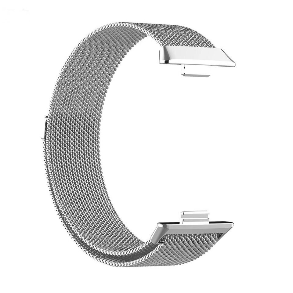 Huawei Watch Fit 3 Metal Kordon Tel Örgü İşlemeli Tasarım (KRD-01) Starlight