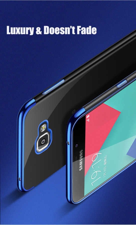 Samsung Galaxy J7 Prime Kılıf Dört Köşe Renkli Lazer Şeffaf Silikon Kapak (GLİTTER) Rose Gold
