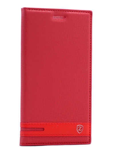 Lenovo K6 Kapaklı Kılıf Darbelere Karşı Tam Korumalı (ELİTE) Kırmızı