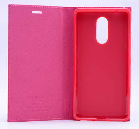 Lenovo K6 Kapaklı Kılıf Darbelere Karşı Tam Korumalı (ELİTE) Pembe