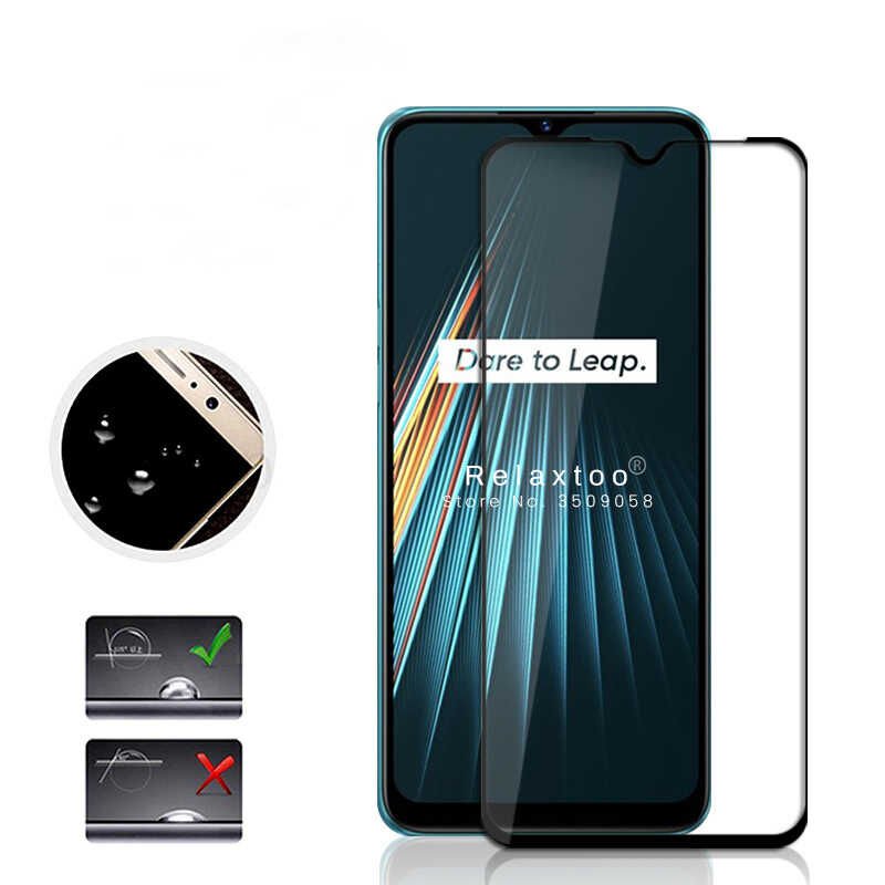 Realme 5İ HEPTEKİLETİŞİM Kenarları Kırılmaya Dayanıklı Cam Ekran Koruyucu