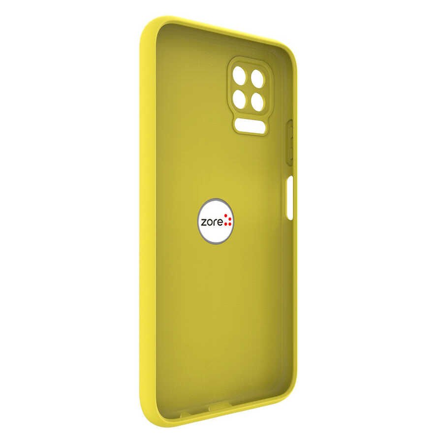 Huawei P40 Lite Kılıf Mat Pastel Renkli Ultra İnce Yüzüklü Yumuşak Silikon Kapak (Plex) Kırmızı