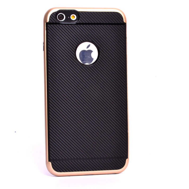 Apple iPhone 6 Plus Kılıf HEPTEKİLETİŞİM İnce Karbon Mono Silikon Kapak