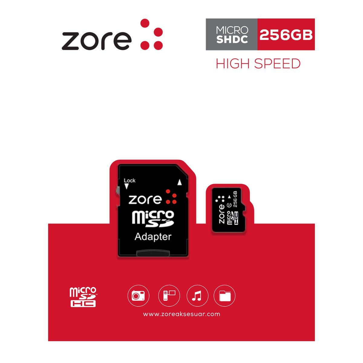 HEPTEKİLETİŞİM Micro SD Hafıza Kartı 256GB