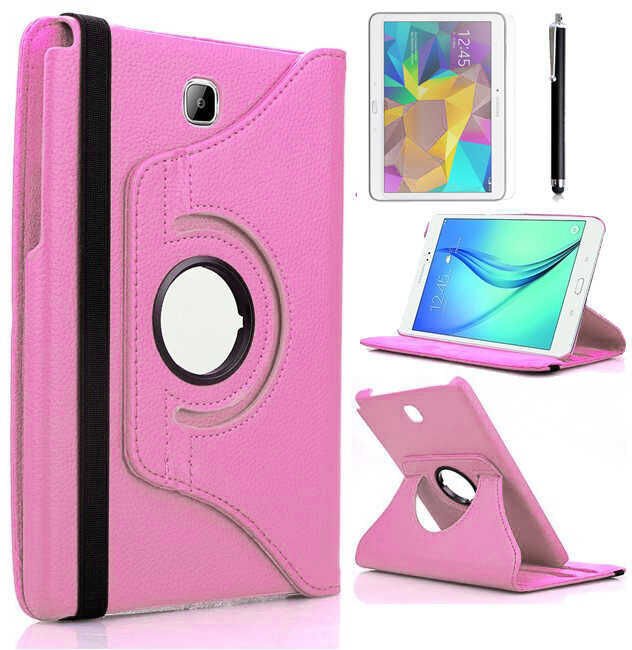 Samsung Galaxy Tab A 10.1 T580 T583 T585 Kılıf Dönebilen Standlı (D-T) Pembe Açık