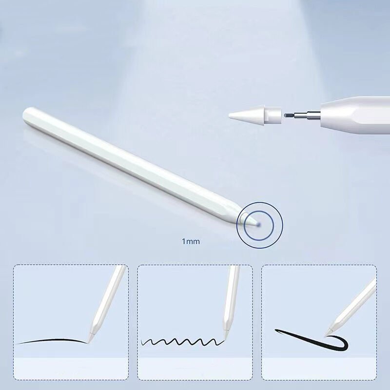 Dokunmatik Çizim Kalemi Palm-Rejection Magnetik Şarj ve Eğim Özellikli (Pencil 09) Beyaz