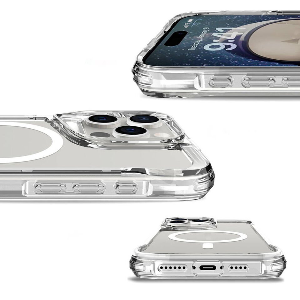 Apple iPhone 16 Pro Max Kılıf HEPTEKİLETİŞİM Magsafe Şarj Özellikli T-Max Magsafe Kapak