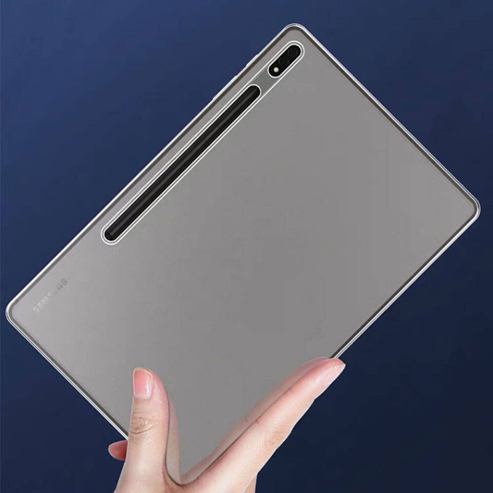 Samsung Galaxy Tab S8 Ultra SM-X900 Şeffaf Silikon Tablet Kılıf Korunaklı Yapı (t-süper) Renksiz