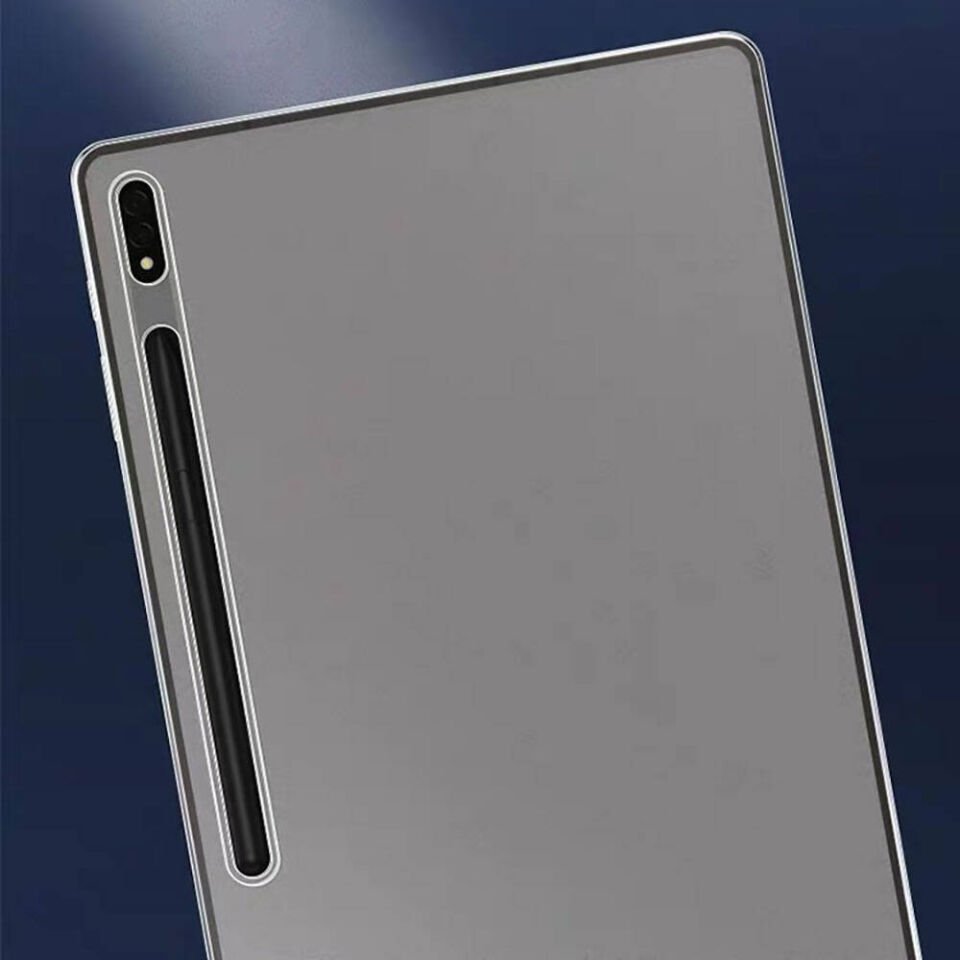 Samsung Galaxy Tab S8 Ultra SM-X900 Şeffaf Silikon Tablet Kılıf Korunaklı Yapı (t-süper) Renksiz