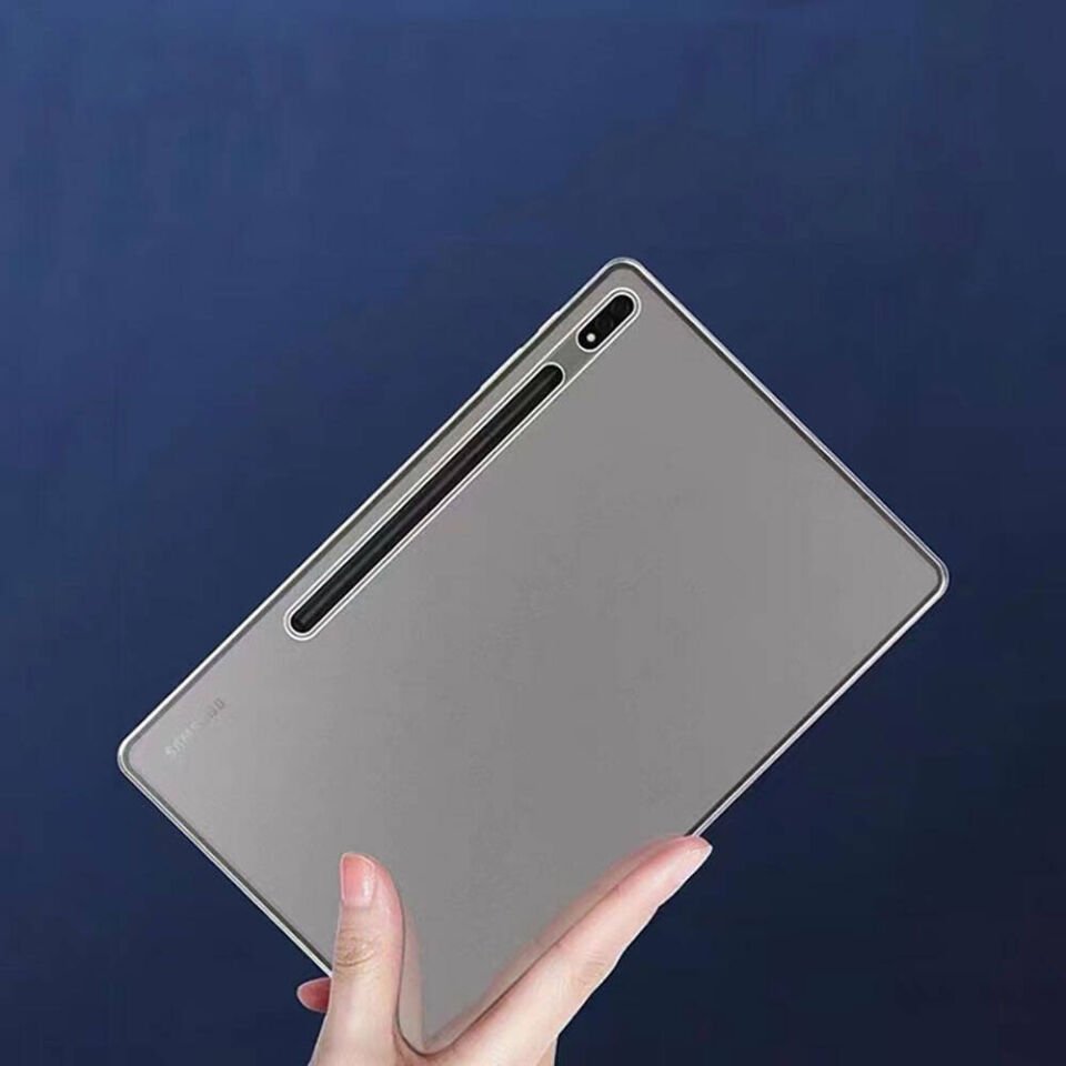 Samsung Galaxy Tab S8 Ultra SM-X900 Şeffaf Silikon Tablet Kılıf Korunaklı Yapı (t-süper) Renksiz