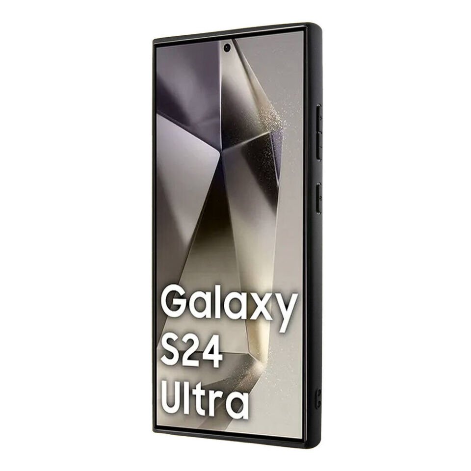 Samsung Galaxy S24 Ultra Kılıf BMW Orjinal Lisanslı Magsafe Şarj Özellikli M Logolu Üç Çizgili PU Karbon Kapak