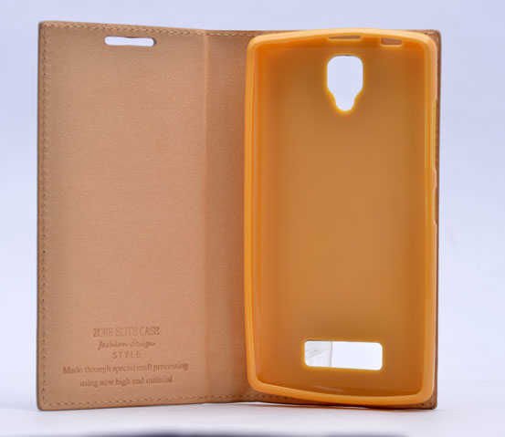 Lenovo A2010 Kapaklı Kılıf Darbelere Karşı Tam Korumalı (ELİTE) Gold