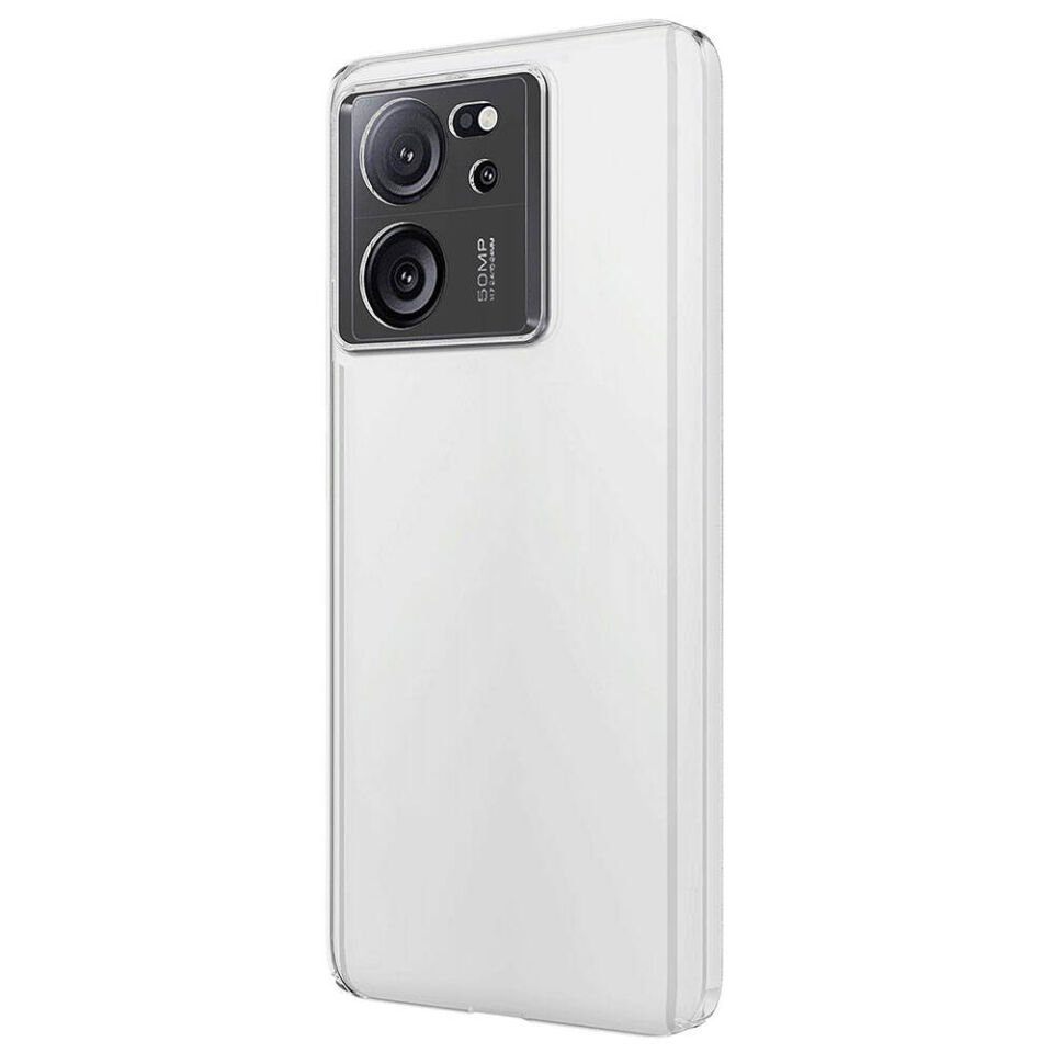 Xiaomi Mi 13T Pro Kılıf Kristal Şeffaf Sert Pc Pürüssüz Saydam Kapak (DROGA) Renksiz