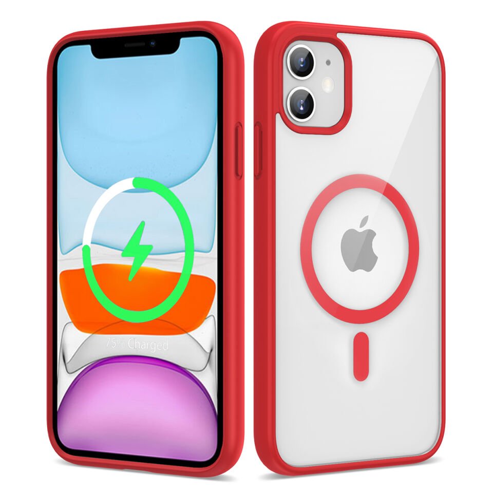 Apple iPhone 11 Kılıf Magsafe Wireless Şarj Özellikli Silikon HEPTEKİLETİŞİM Ege Kapak