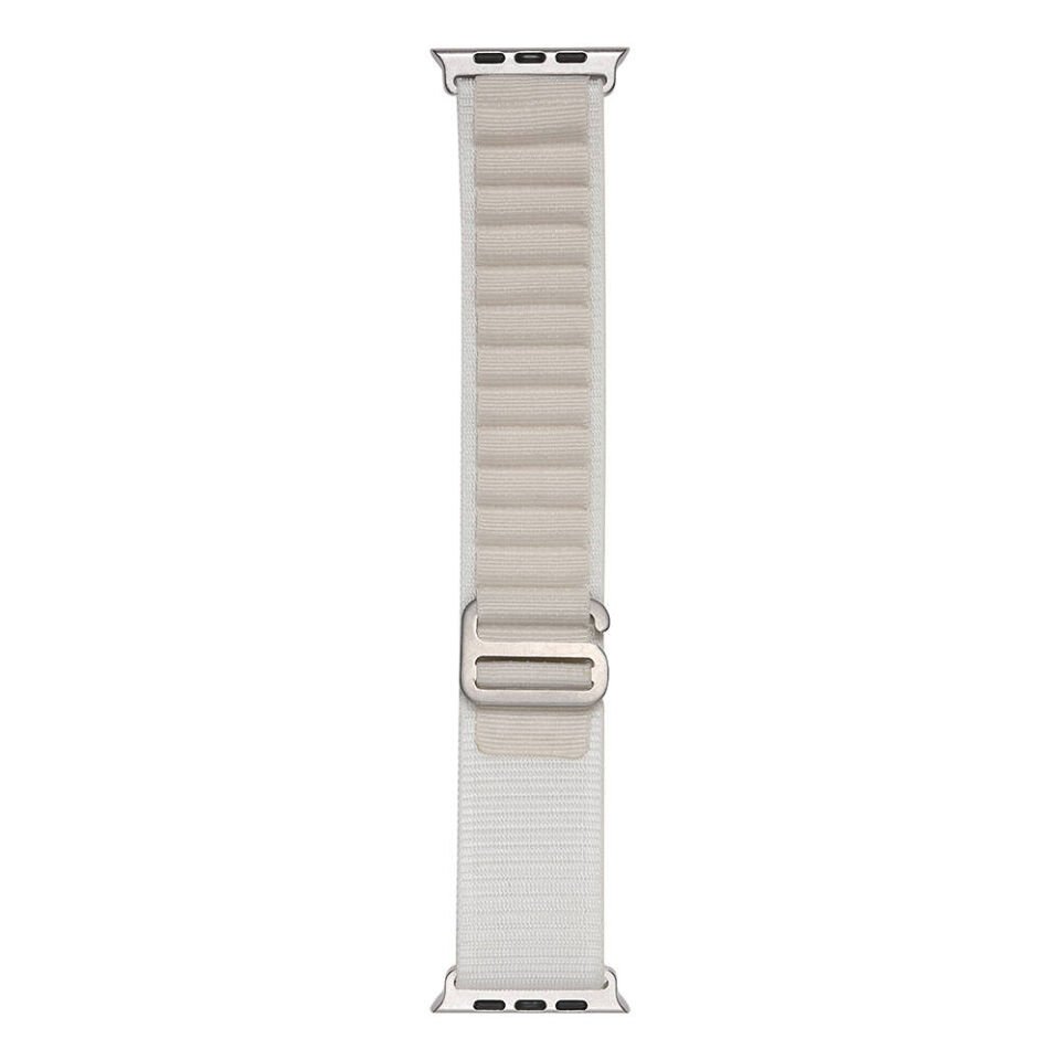 Apple Watch 2/3/4/5/6/7/8/9/se/ultra/nike 42mm 44mm 45mm 49mm Hasır Kordon Tasarım (band-74) Starlight