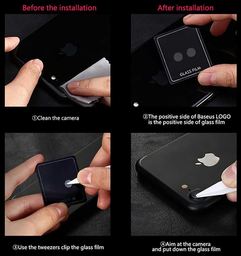 Apple iPhone 7 HEPTEKİLETİŞİM Kamera Lens Koruyucu Cam Filmi