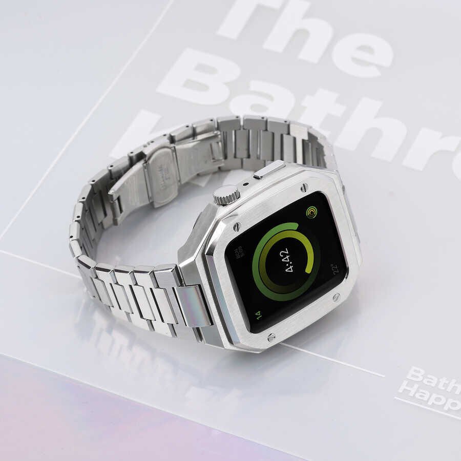 Apple Watch 44mm HEPTEKİLETİŞİM KRD-64 Metal Kordon