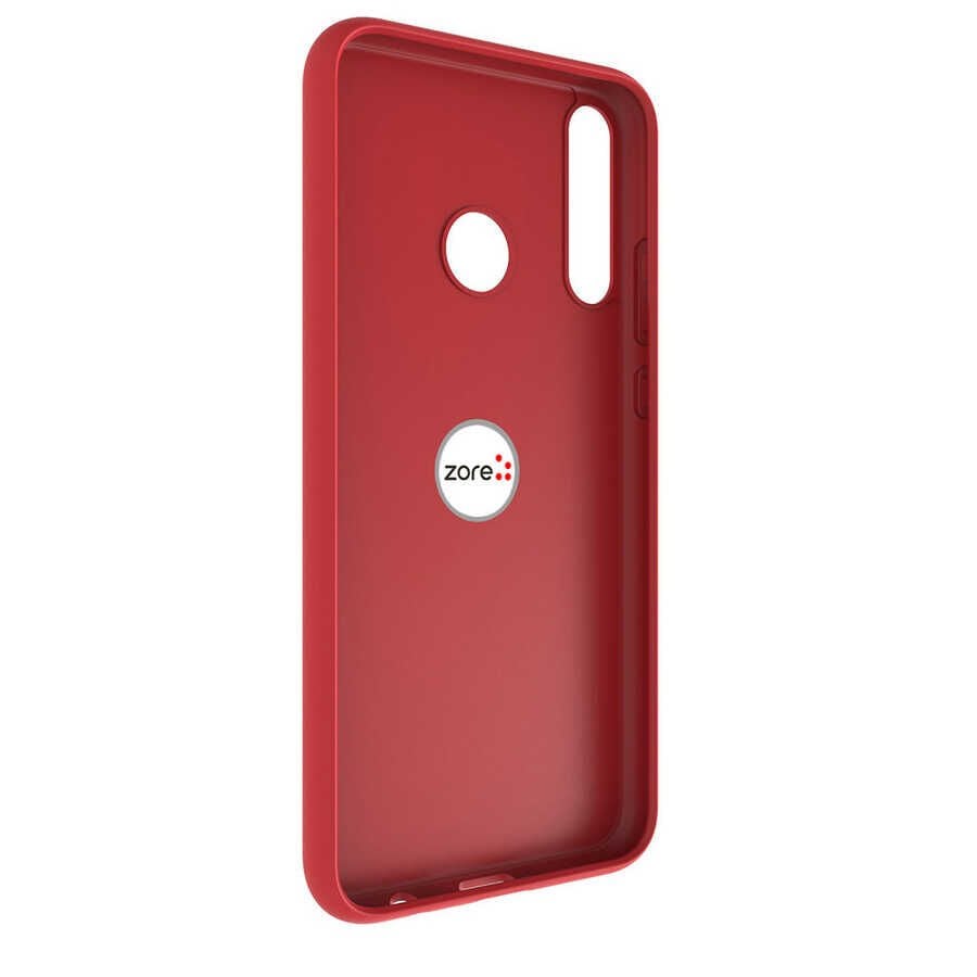 Huawei P40 Lite E Kılıf Mat Pastel Renkli Ultra İnce Yüzüklü Yumuşak Silikon Kapak (Plex) Pembe Açık