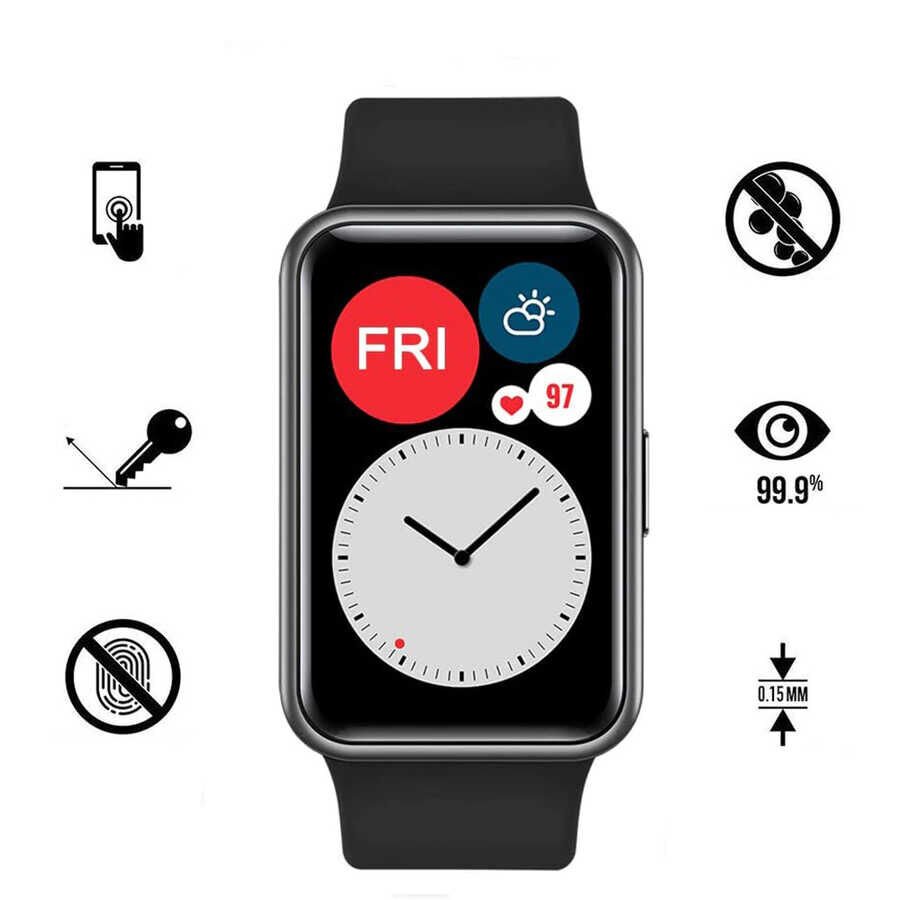 Huawei Watch Fit HEPTEKİLETİŞİM PMMA Pet Saat Ekran Koruyucu