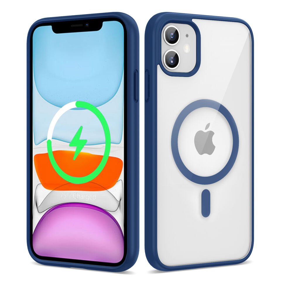 Apple iPhone 12 Kılıf Magsafe Wireless Şarj Özellikli Silikon HEPTEKİLETİŞİM Ege Kapak