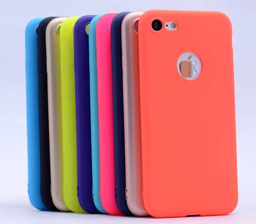Apple  iPhone 7 Kılıf Yumuşak Dokulu Soft Esnek İnce Mat Renkli Silikon Kapak (PREMİER) Lacivert