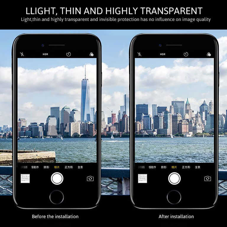 Apple iPhone 8 HEPTEKİLETİŞİM Kamera Lens Koruyucu Cam Filmi