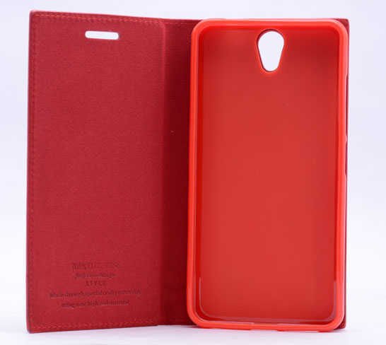 Lenovo Vibe S1 Kapaklı Kılıf Darbelere Karşı Tam Korumalı (ELİTE) Pembe