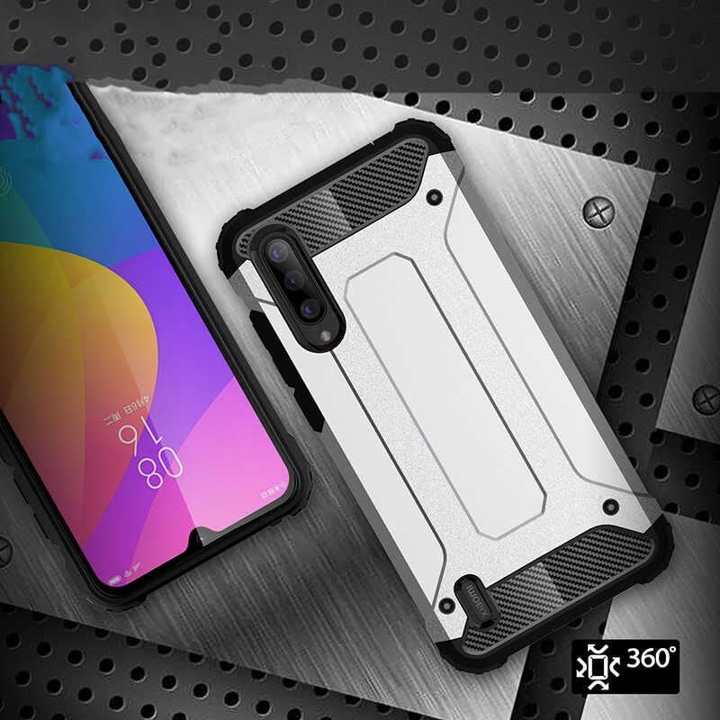 Xiaomi Mi 9 Lite Kılıf Armor Köşe Korumalı Çift Katman Tank Zırh Kapak (CRASH) Gold