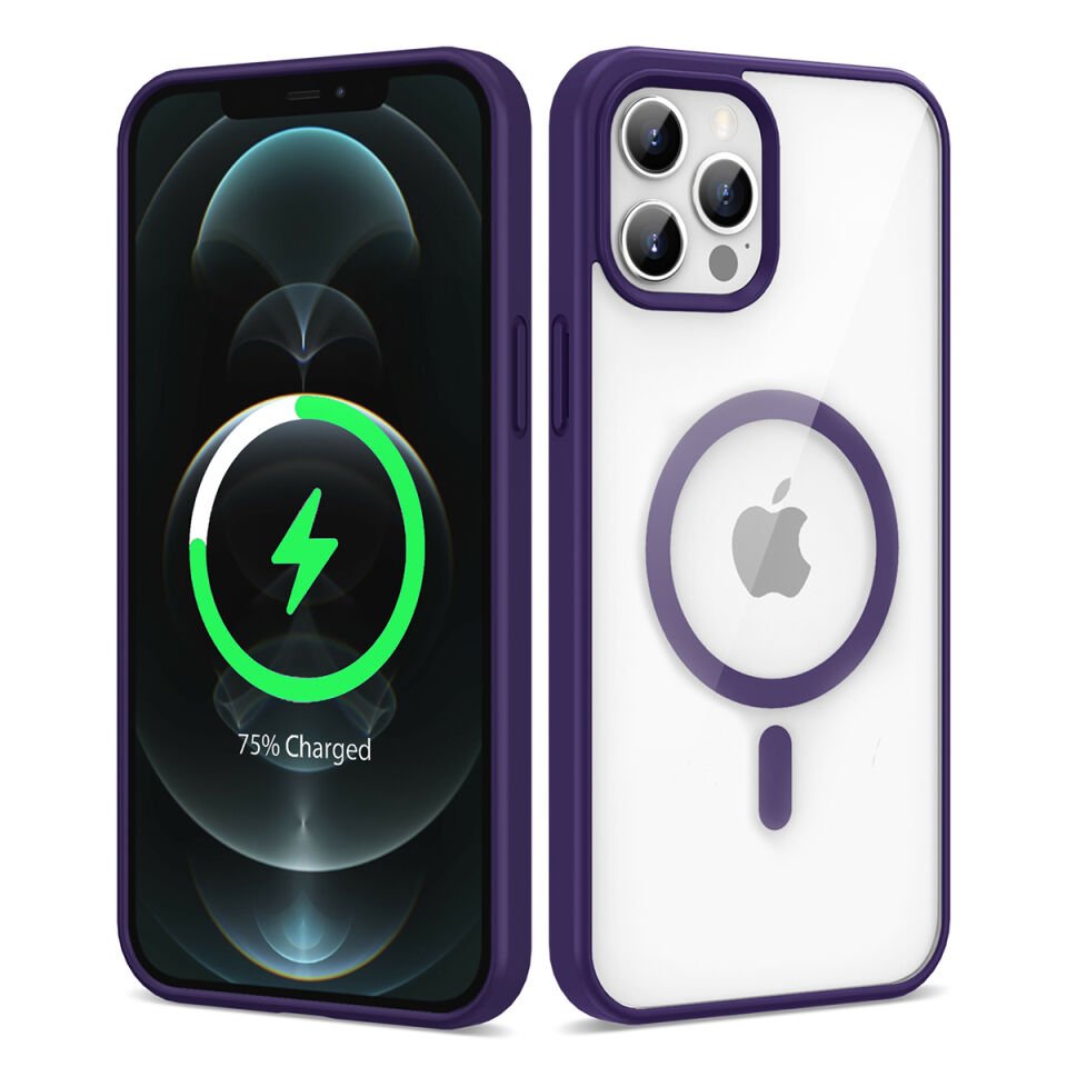 Apple iPhone 12 Pro Max Kılıf Magsafe Wireless Şarj Özellikli Silikon HEPTEKİLETİŞİM Ege Kapak