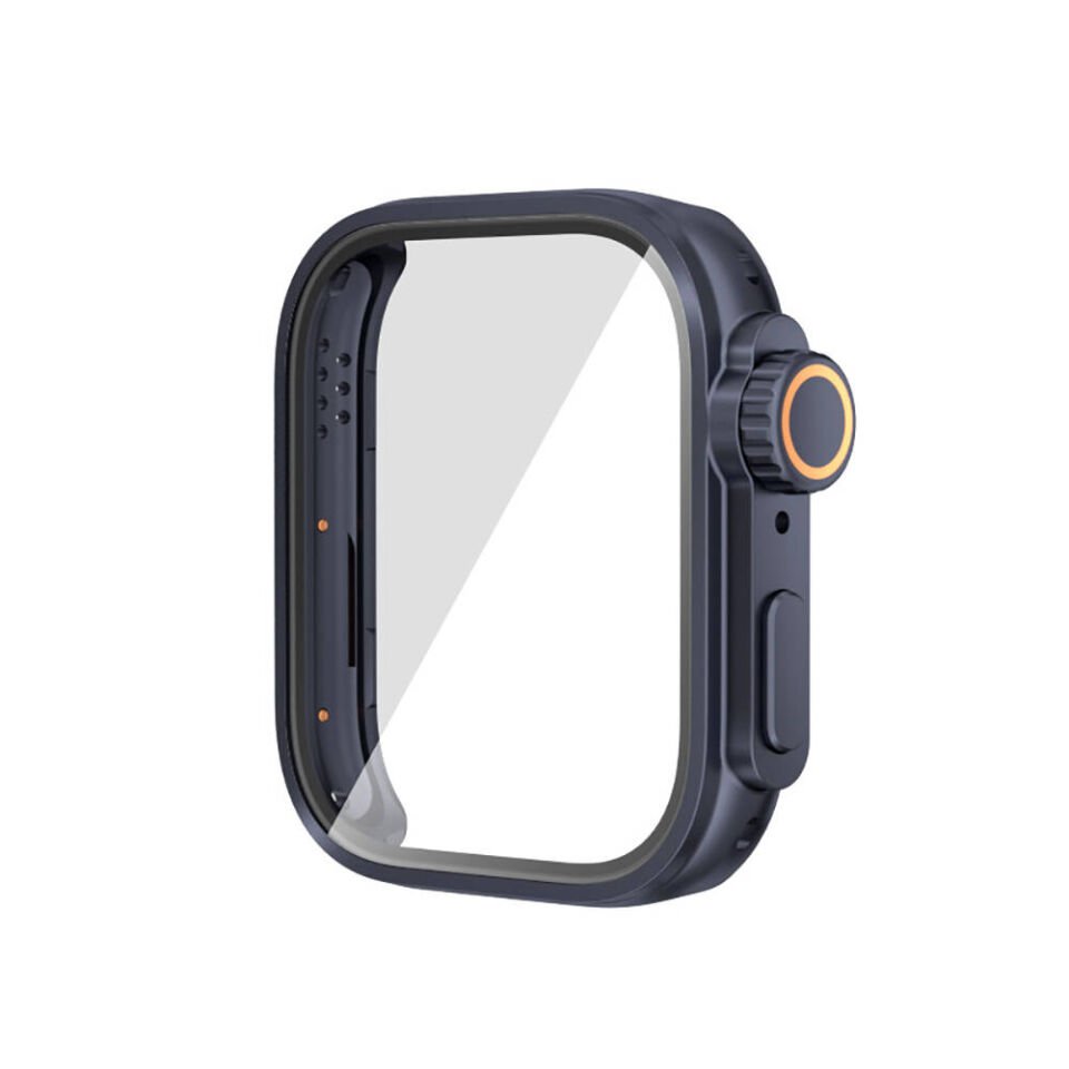 Huawei Watch Fit 3 to Apple Watch Ultra 49mm Kasa Dönüştürücü ve Ekran Koruyucu (Gard 33) Siyah