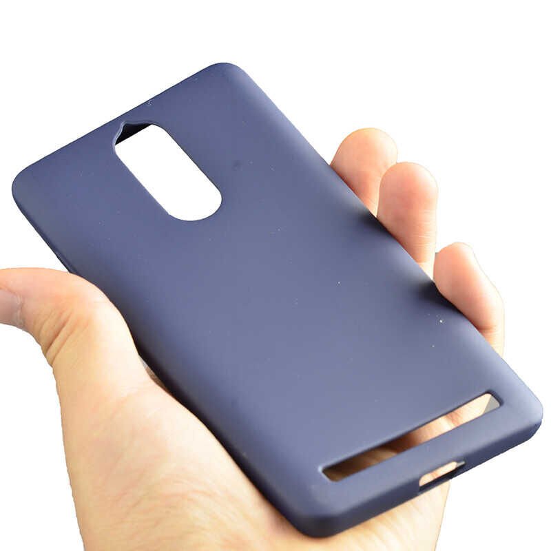 Lenovo K5 Note Kılıf Yumuşak Dokulu Soft Esnek İnce Mat Renkli Silikon Kapak (PREMİER) Lacivert