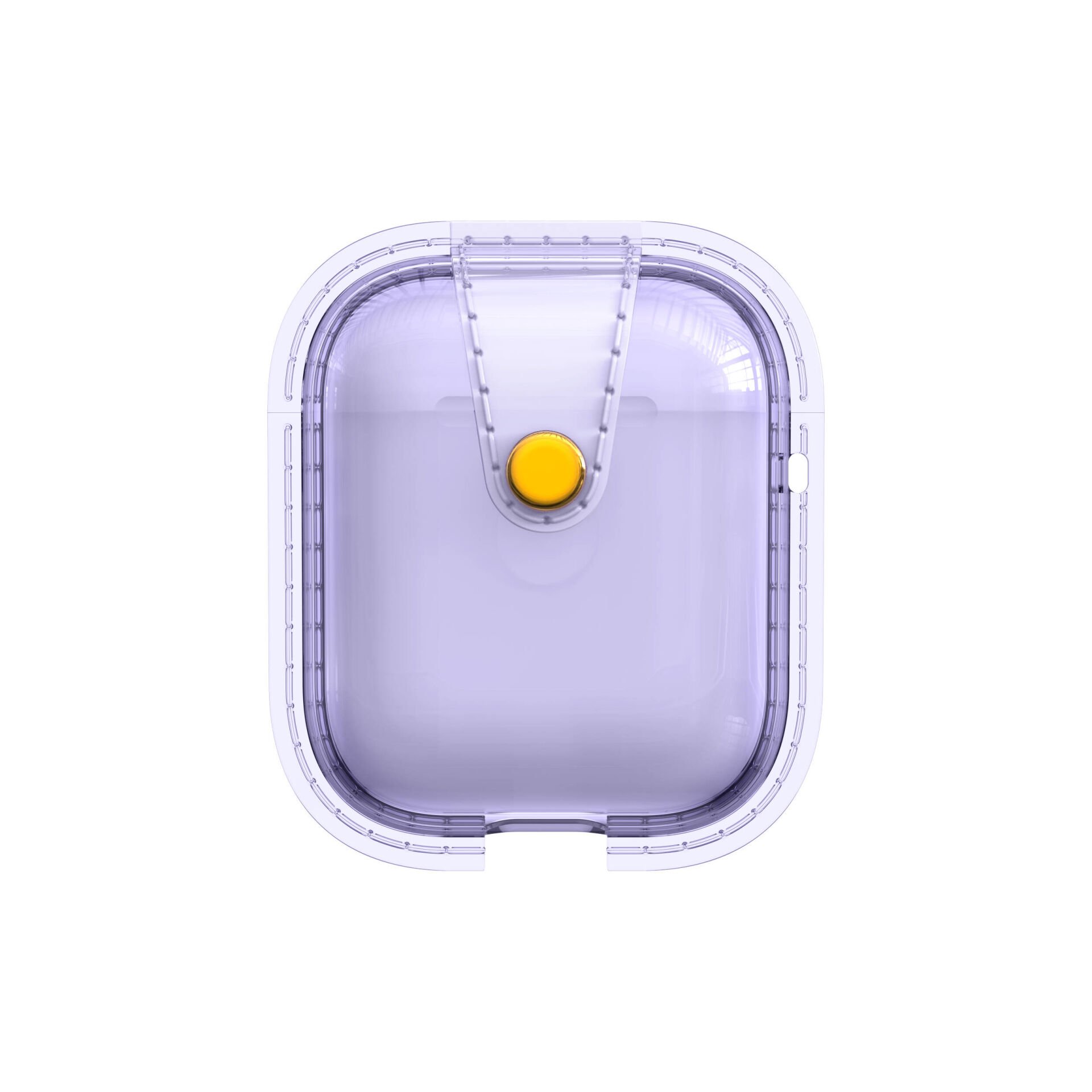 Apple Airpods Darbelere Karşı Dayanıklı Magnetik Kılıf (Airbag 33) Mor