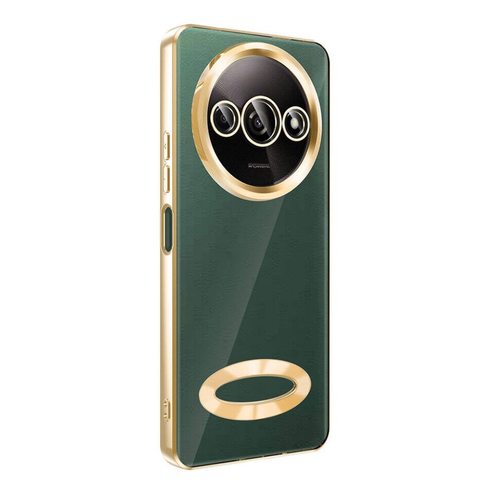 Xiaomi Redmi A3 4G 2024 Kılıf Kamera Lens Korumalı Parlak Kenarlı Kapak (OMEGA) Lila