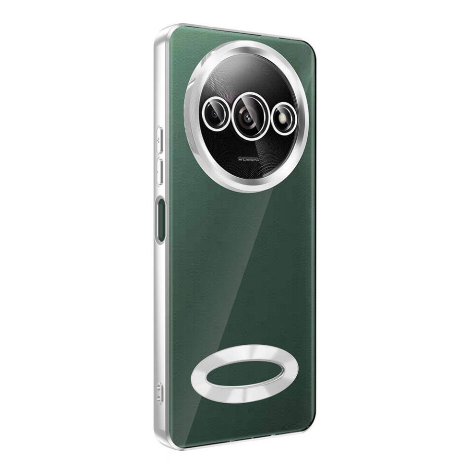 Xiaomi Redmi A3 4G 2024 Kılıf Kamera Lens Korumalı Parlak Kenarlı Kapak (OMEGA) Lila