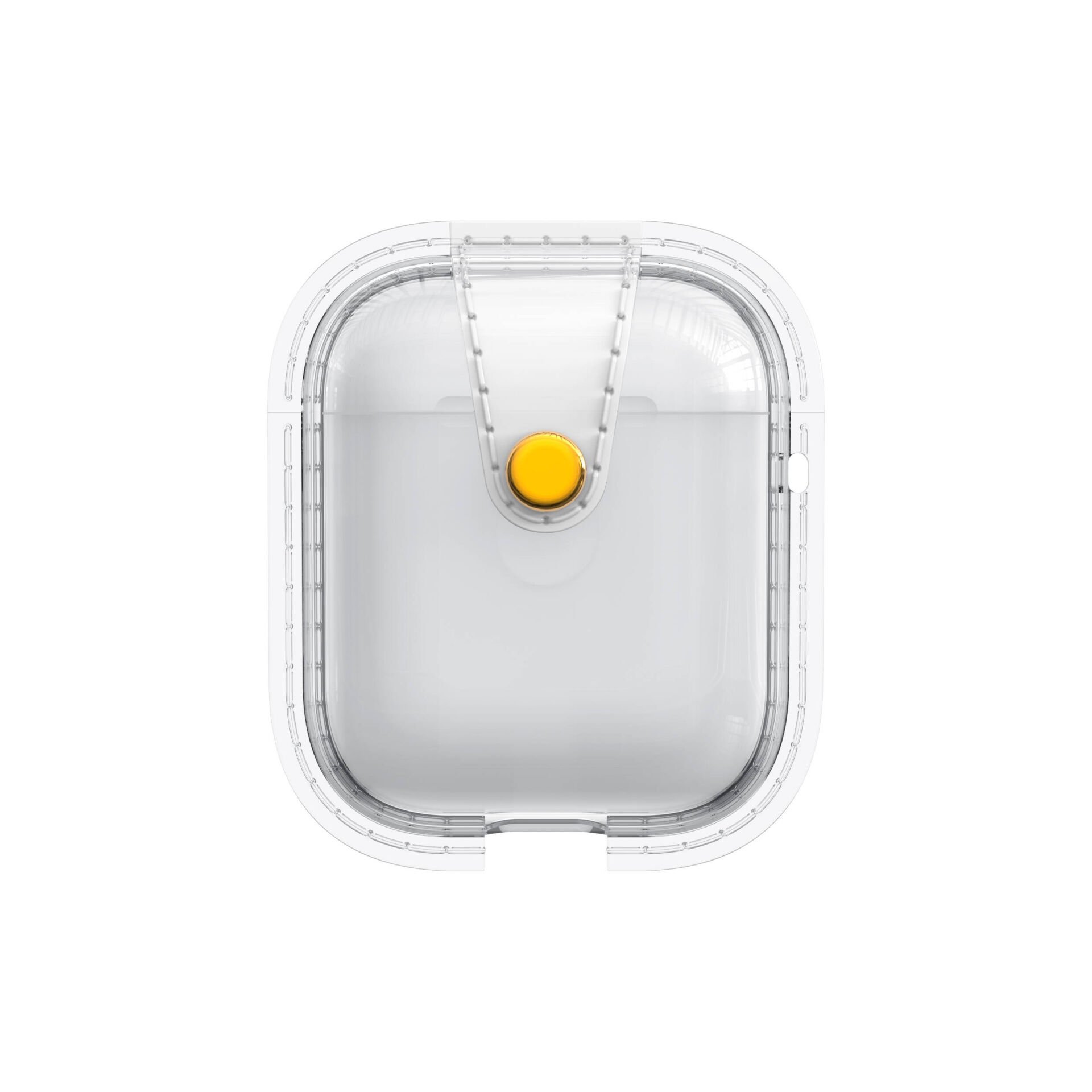 Apple Airpods Darbelere Karşı Dayanıklı Magnetik Kılıf (Airbag 33) Şeffaf