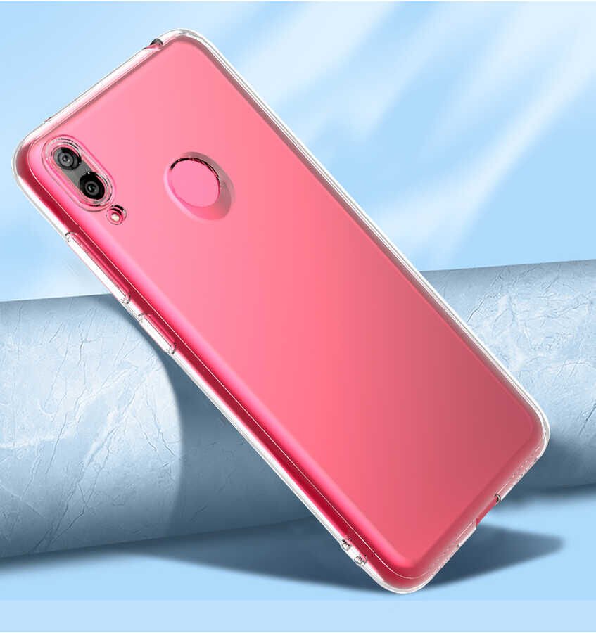 Huawei Y7 Prime 2019 Kılıf HEPTEKİLETİŞİM Kamera Korumalı Süper Silikon Kapak