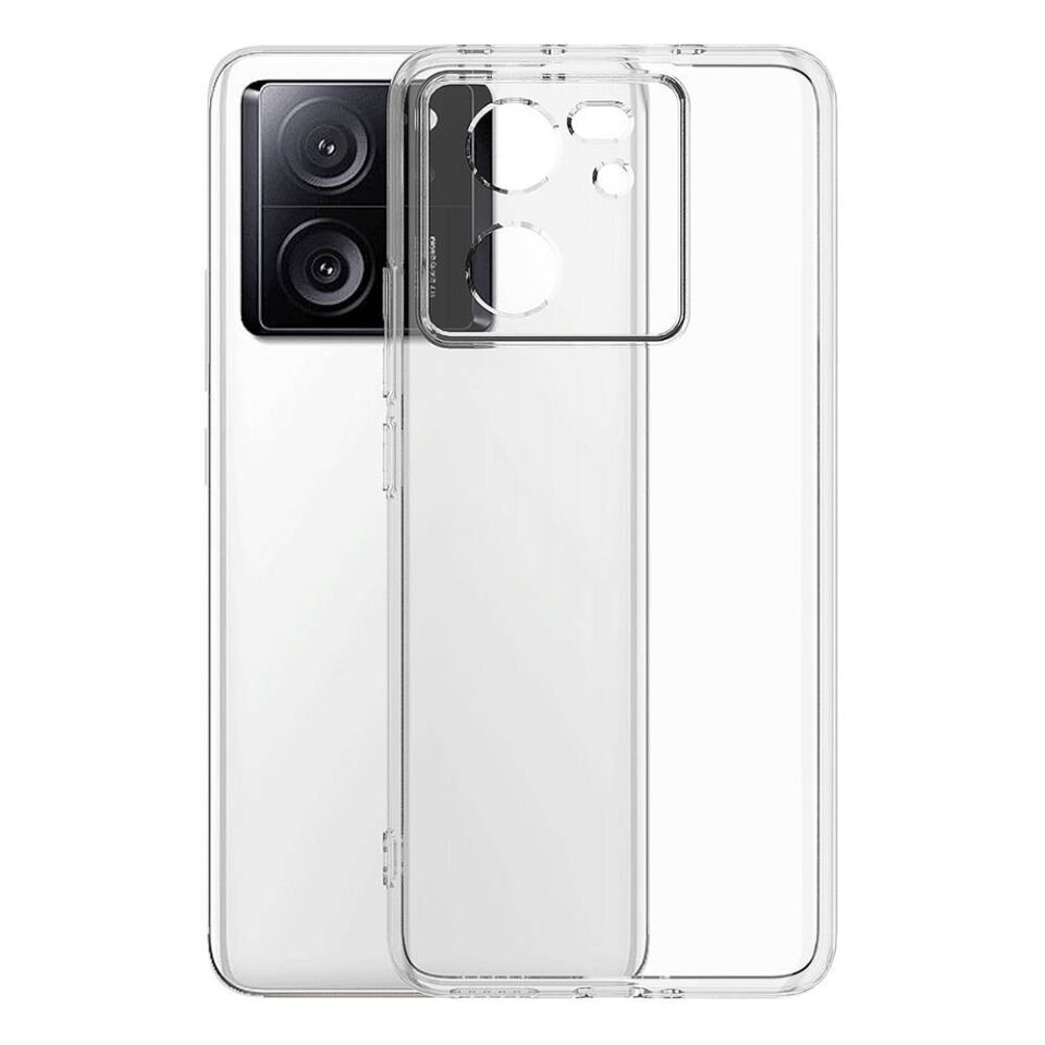 Xiaomi Mi 13T Pro Şeffaf Kılıf Yumuşak İnce Tasarımlı Kapak (SÜPER) Renksiz
