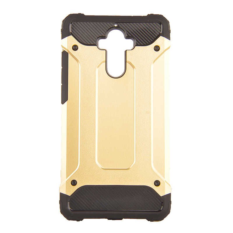 Huawei Mate 9 Kılıf Armor Köşe Korumalı Çift Katman Tank Zırh Kapak (CRASH) Kırmızı