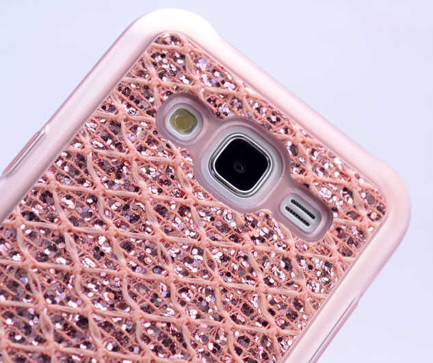 Galaxy J7 2016 Kılıf Zore Simli Halat Silikon