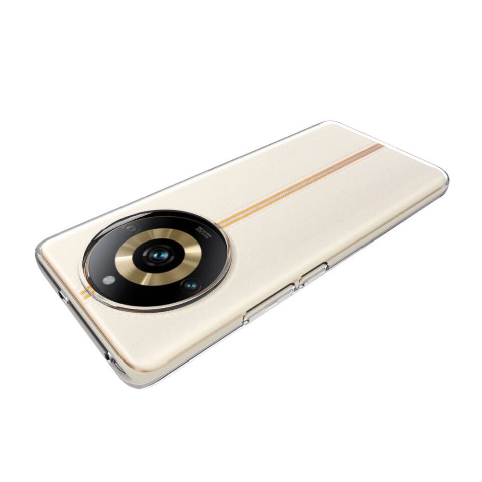 Realme 11 Pro Plus Şeffaf Kılıf Yumuşak İnce Tasarımlı Kapak (SÜPER) Renksiz